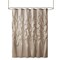 Gracie Mills Shelby Semi-Sheer Lightweight Faux Silk Tufted Shower Curtain - Grace-3799